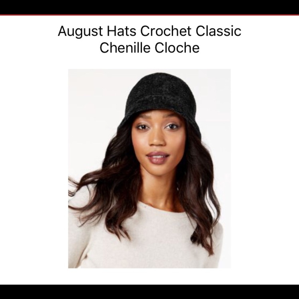 August Hats Crochet Classic Chenille Cloche